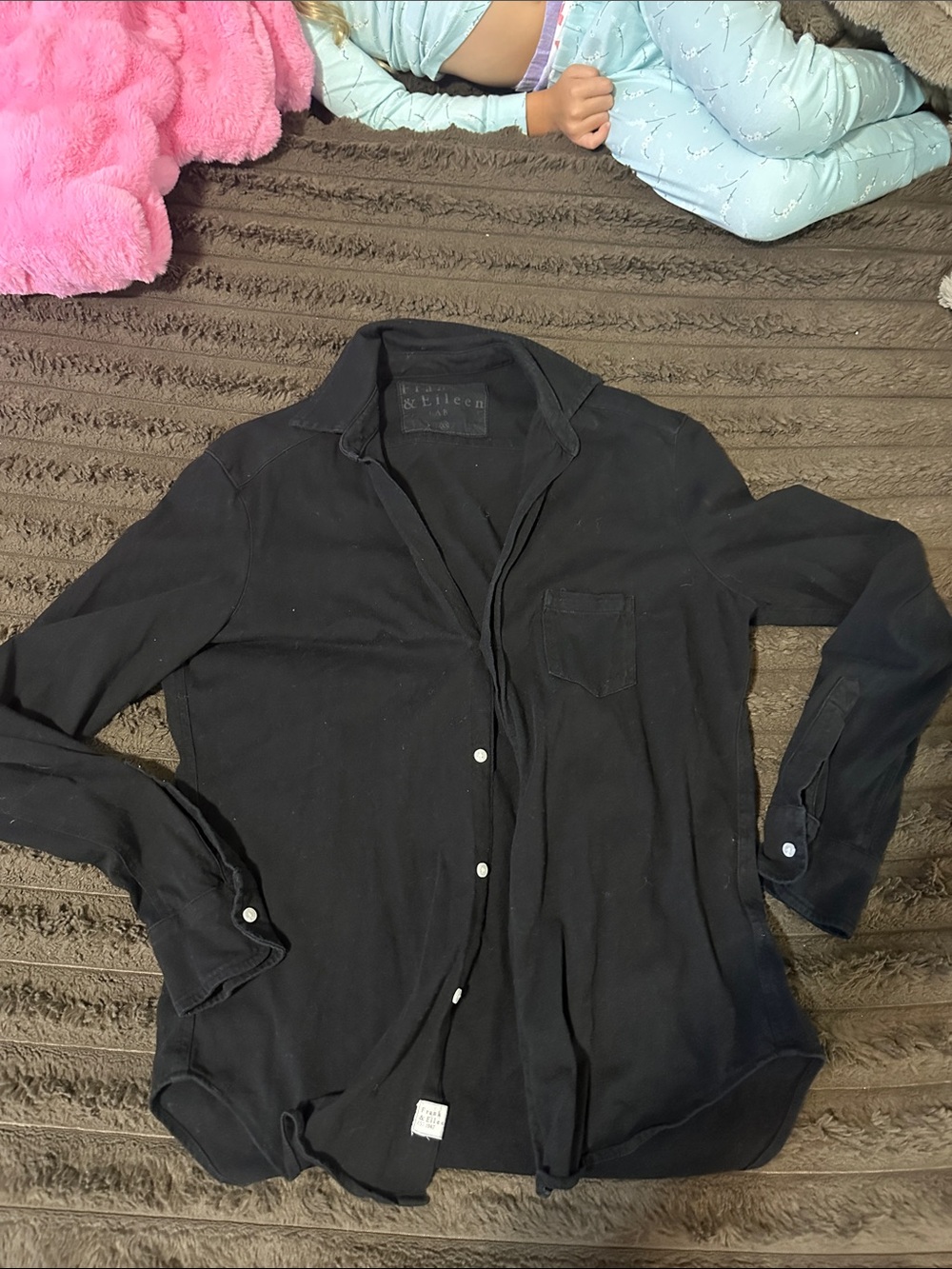 XS frank and Eileen knit stretch button up